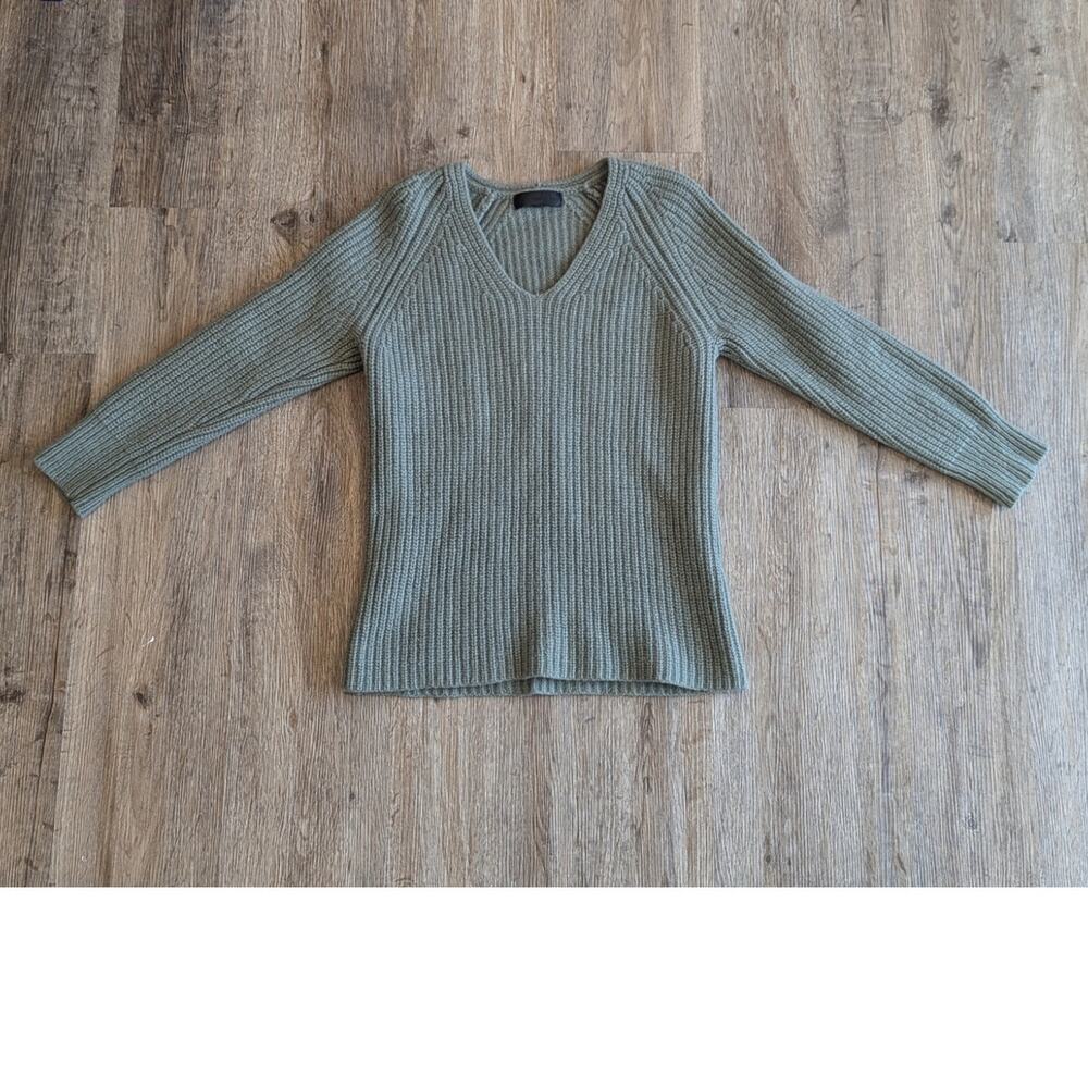 Rag & Bone Merino Wool Green Sweater Women's